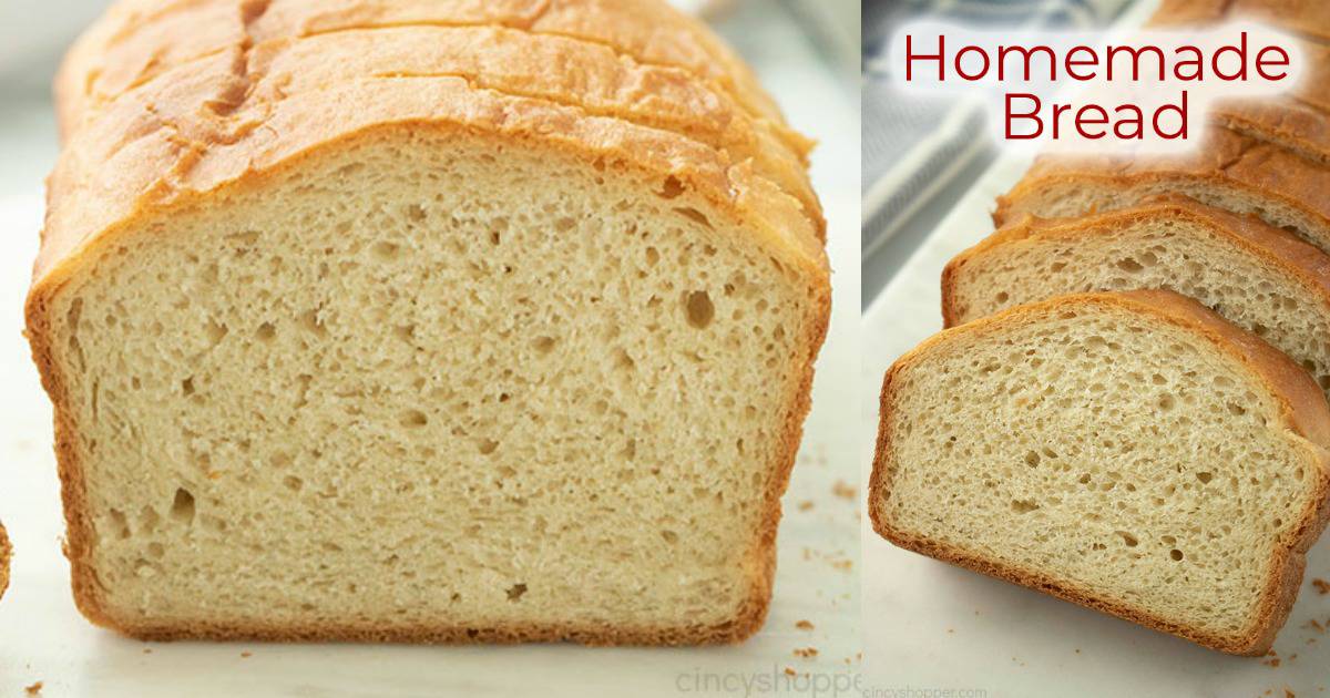 Homemade Bread (White Bread Recipe) - Host The Toast