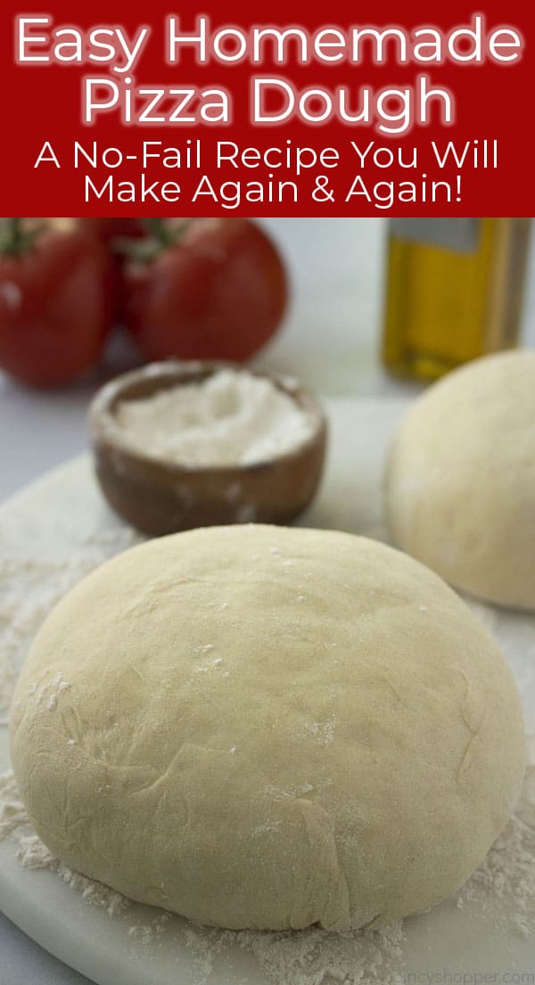 Text on image How to make Homemade Pizza Dough