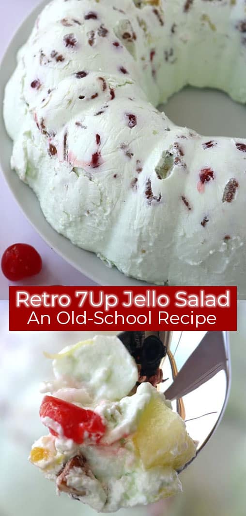 text on image Jello salad