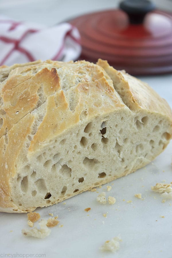 Loaf of Homemade Bread sliced