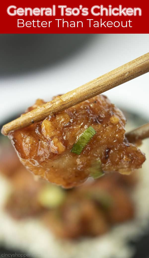Short Pin General Tso's Chicken text Better than takeout.