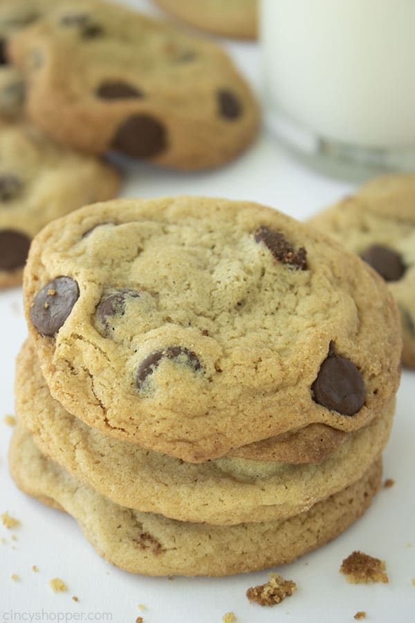 Stack of Toll House Chocolate Chip Cookies