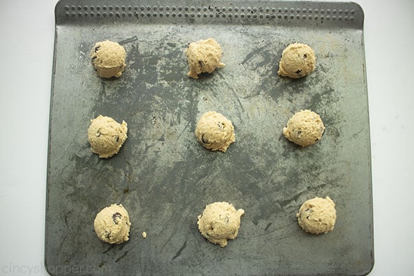 Cookies ready to be baked