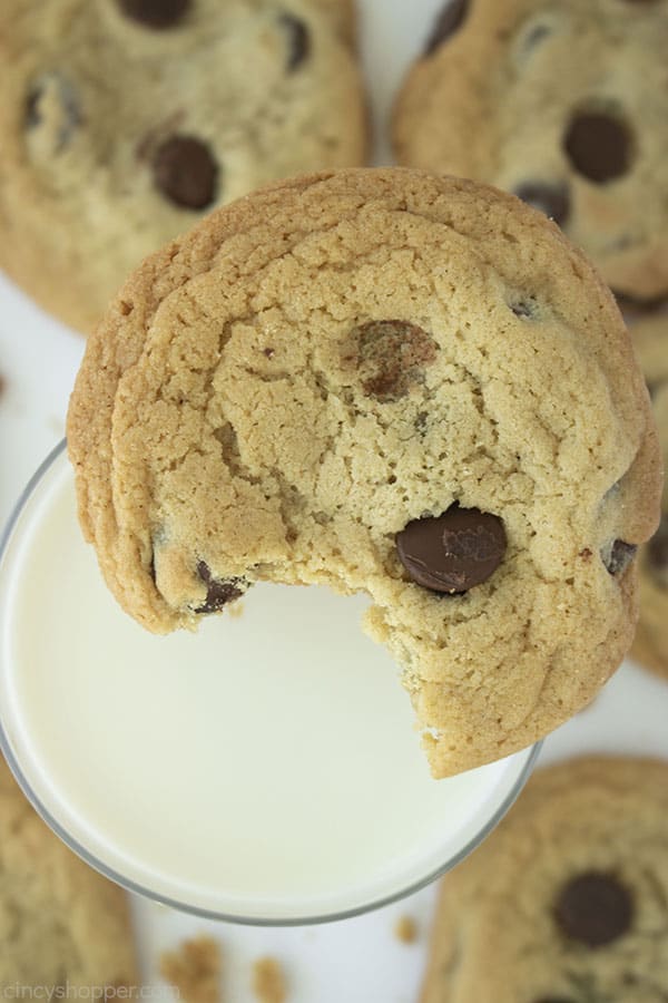 Bite from Toll House Chocolate Chip Cookies