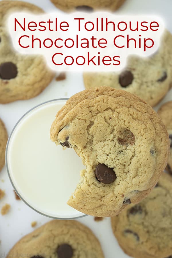 Text on image Nestle Tollhouse Chocolate Chip Cookies