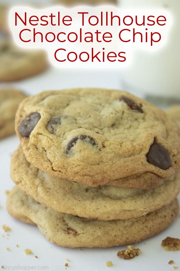 Text on image Nestle Tollhouse Chocolate Chip Cookies