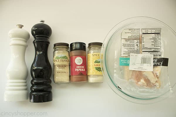 Ingredients for chicken wings in air fryer