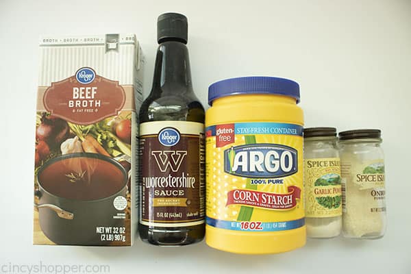 Ingredients for Homemade Brown Gravy Recipe