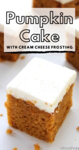 Pumpkin Cake with Cream Cheese Frosting - CincyShopper