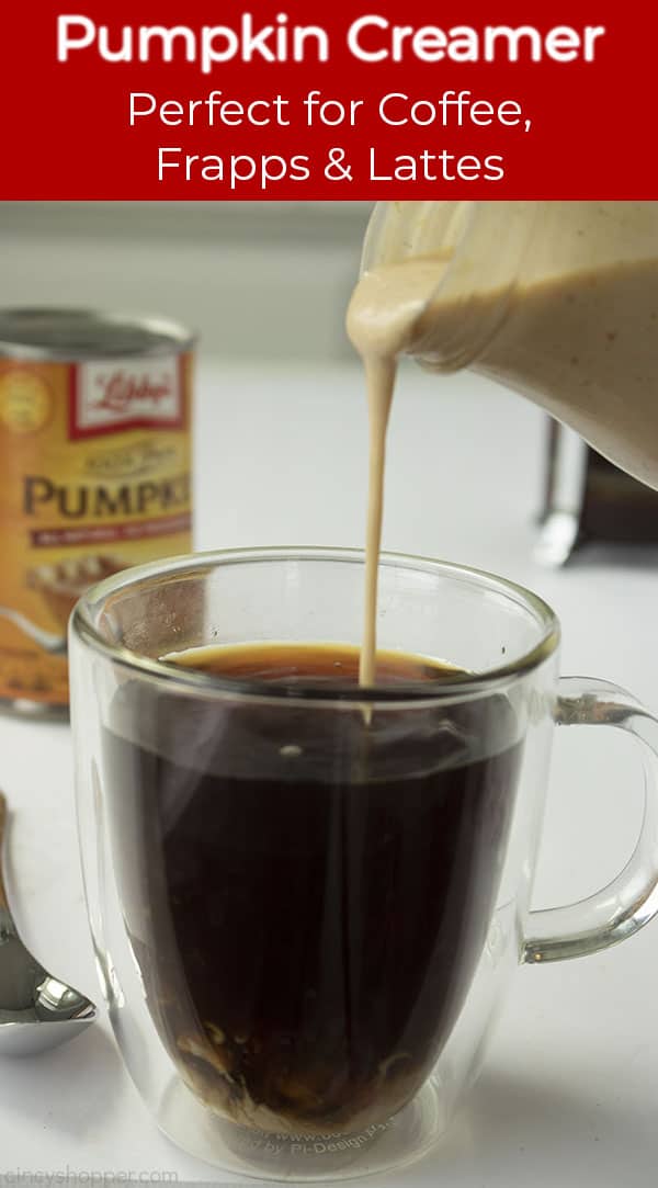 Long pin with banner Pumpkin Creamer -Perfect for Coffee, Frapps & Lattes