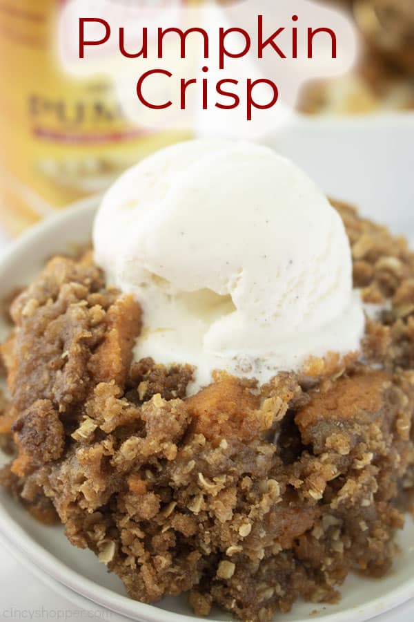 Text on image Pumpkin Crisp 