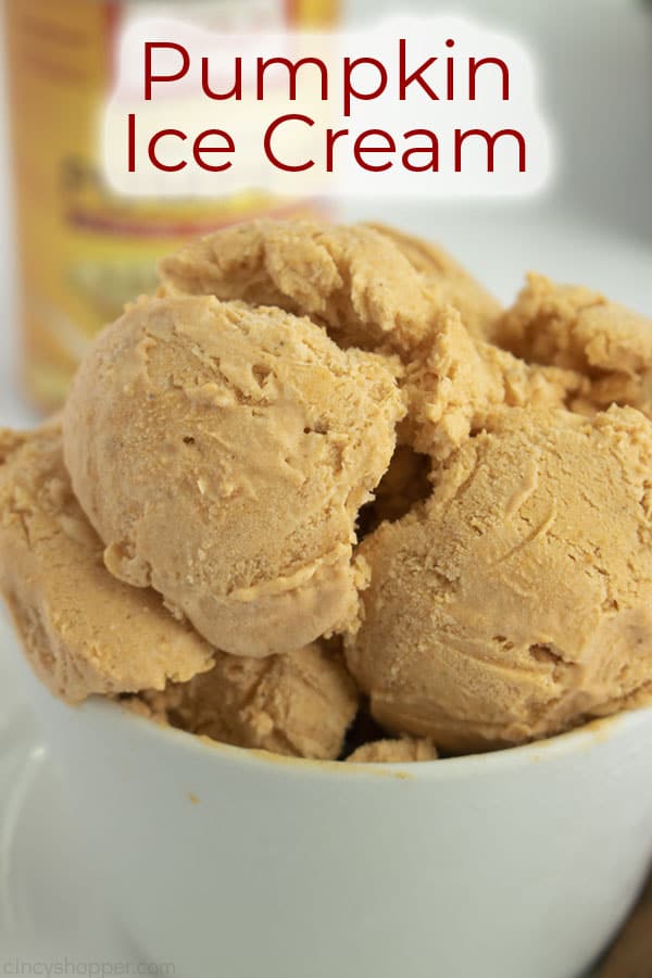 Text on image of Pumpkin Ice cream 