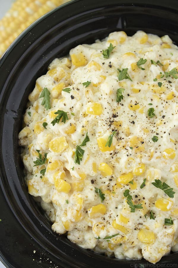 Creamed Corn Recipe made in a slow cooker