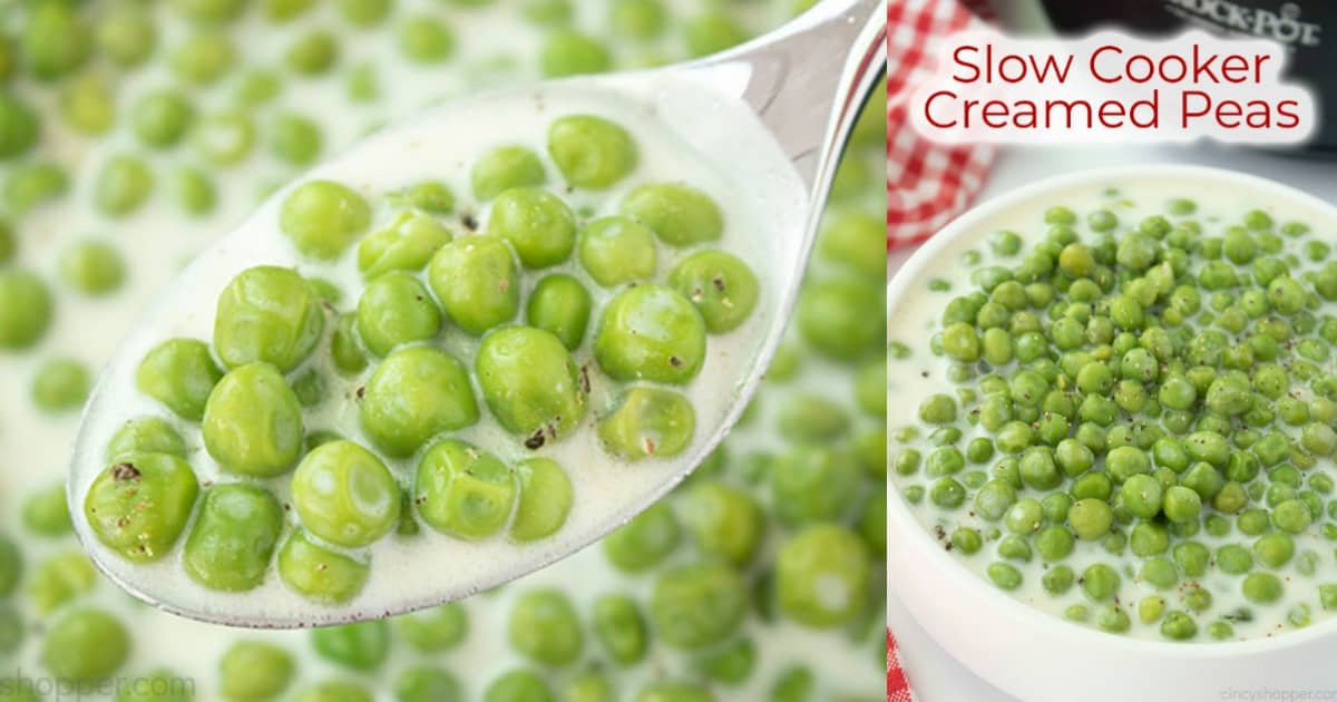 Slow Cooker Creamed Peas