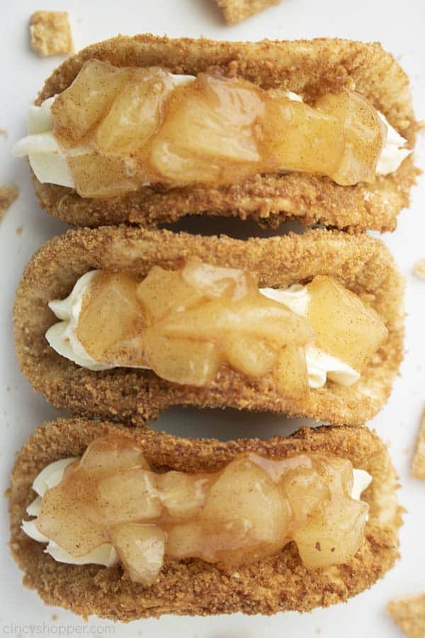 Cinnamon Toast Crunch Apple Pie Tacos