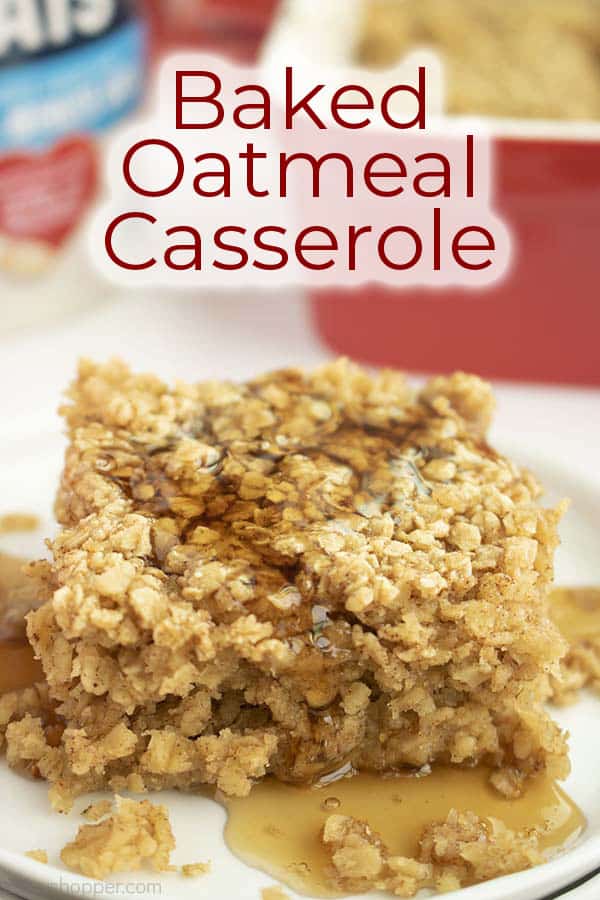 Text on image Baked Oatmeal Casserole