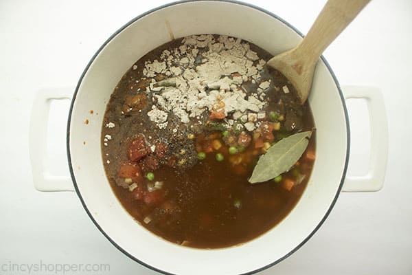 Barley Soup ingredients added to onion mixture