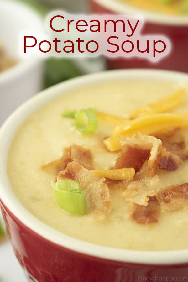 Text on image Creamy Potato Soup