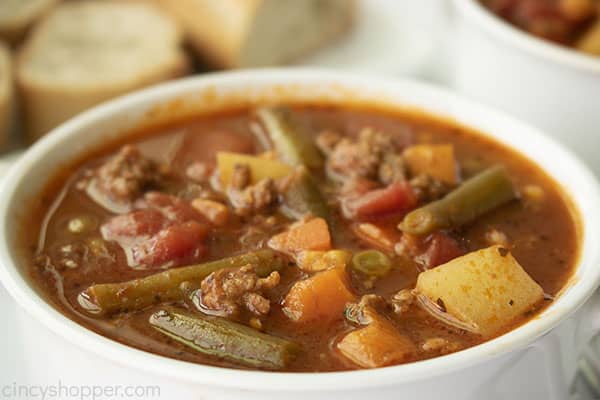 Bowl of Hamburger Soup