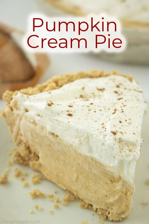 Text on image Pumpkin Cream Pie