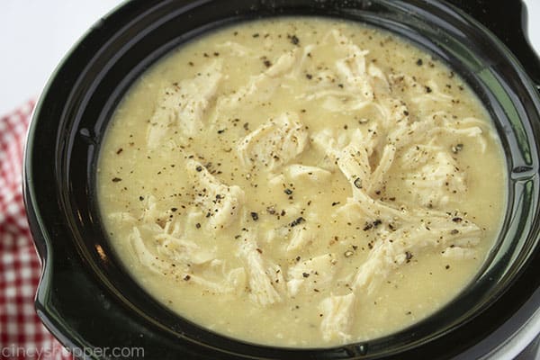 Fully cooked Crock Pot Chicken and Gravy