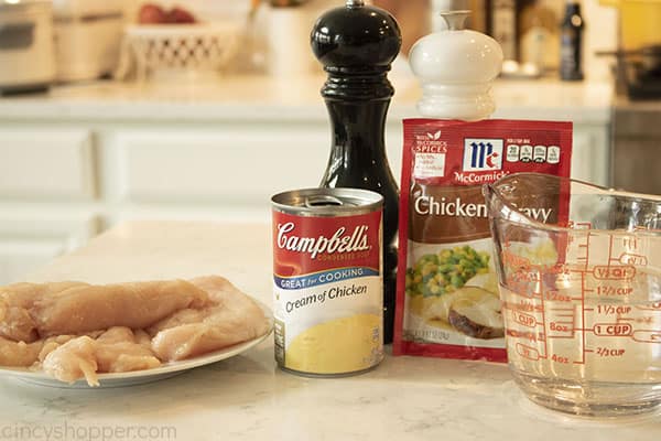 Ingredients for Crockpot Chicken