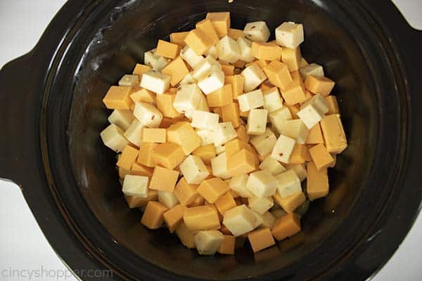 Cheese added to CrockPot