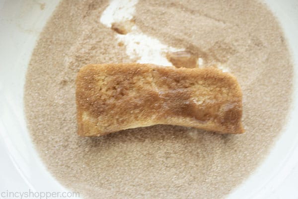 Stick in cinnamon sugar