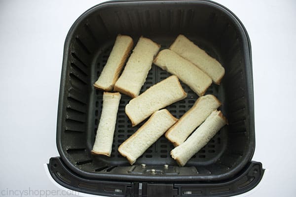 Sticks toasted in air fryer