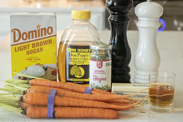 Ingredients for Bourbon Carrots