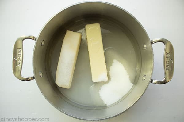 Butter in pan