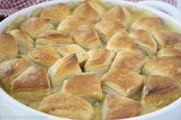 Baked chicken biscuits