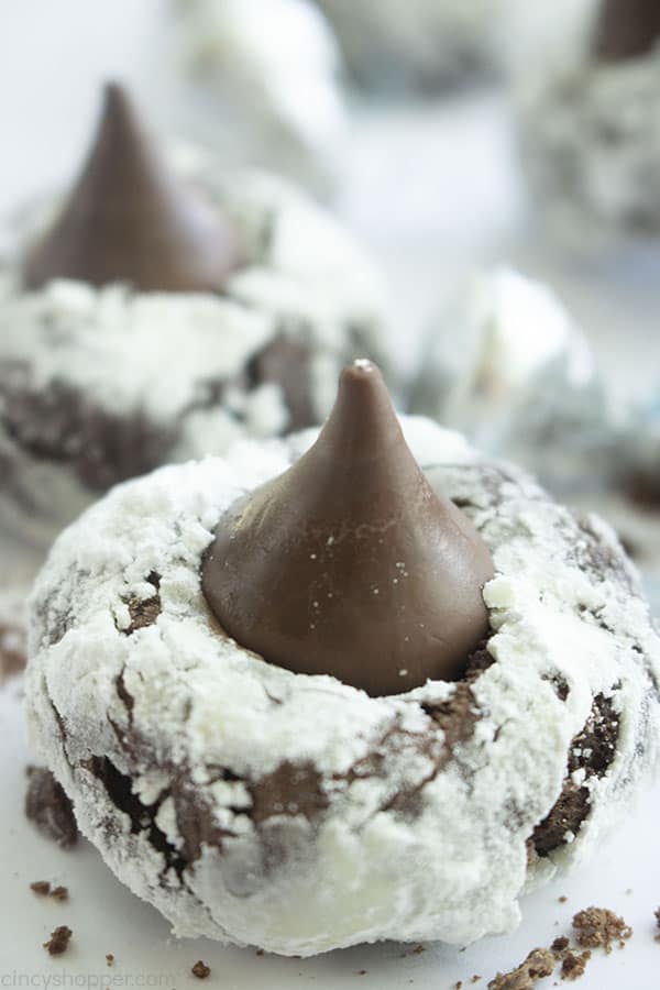 Chocolate Kiss Cookie on a white board