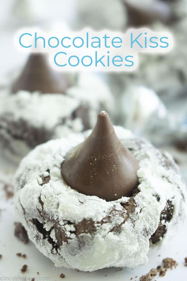 Text On image Chocolate Kiss Cookies