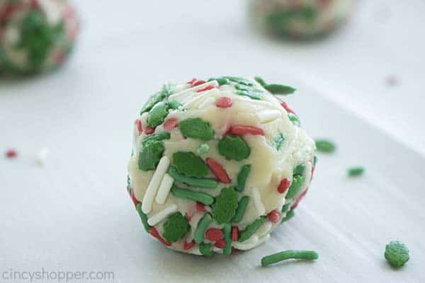 Christmas cookie dough ball