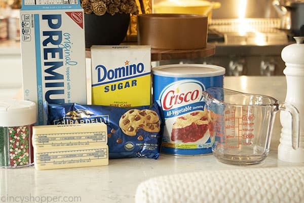 Ingredients for Saltine Toffee