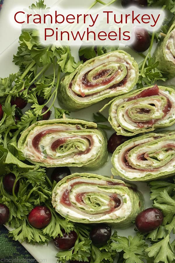 Cranberry Turkey Pinwheels