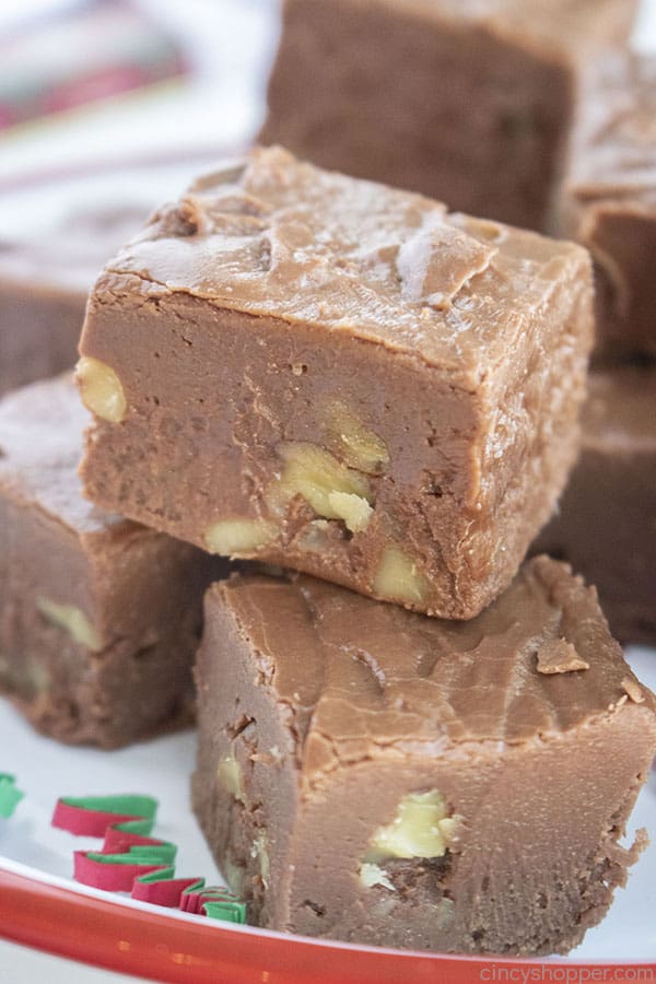 Fantasy fudge with marshmallow and nuts
