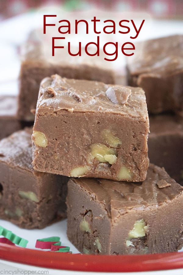 Text on image Fantasy Fudge