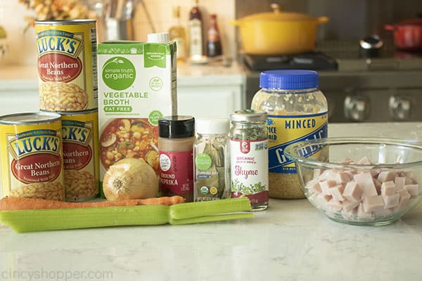 Ingredients for Easy Bean Soup