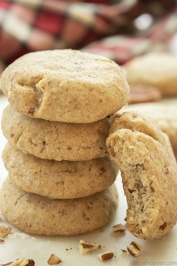 Stack of Pecan cookies