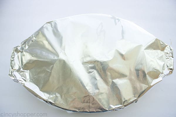 Foil covered dish