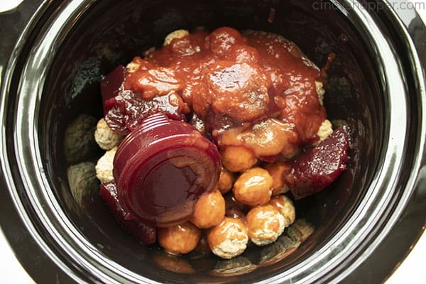 All ingredients in slow cooker