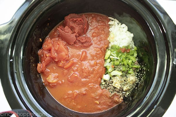 Remaining ingredients added to slow cooker
