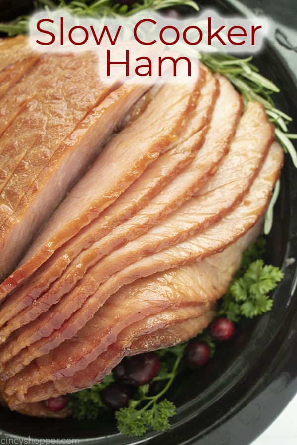 Text on image Slow Cooker Ham