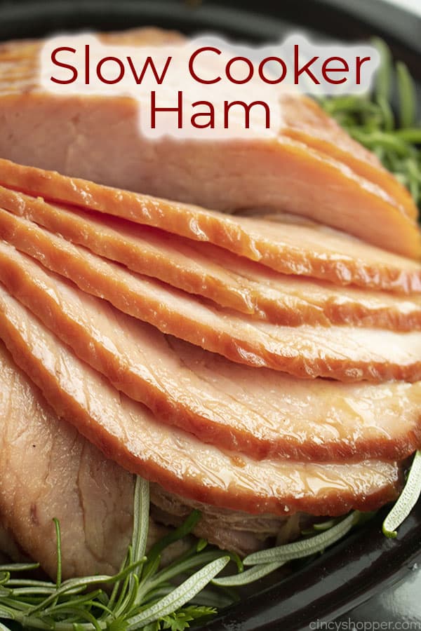 Text on image Slow Cooker Ham