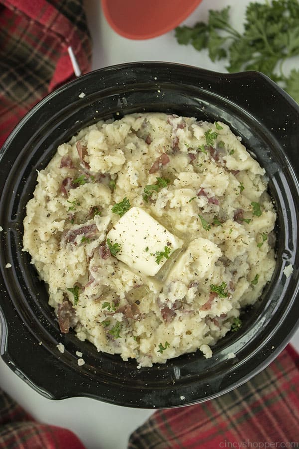 Slow Cooker Mashed Potatoes in a CrockPot