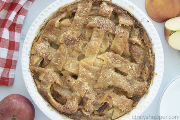 Fresh Baked apple pie with lattice top