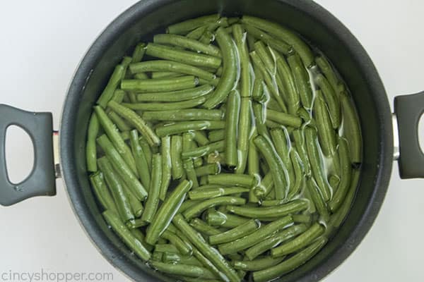 Boiled green beans