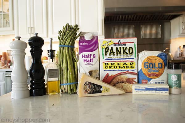 Ingredients for Creamy Asparagus 